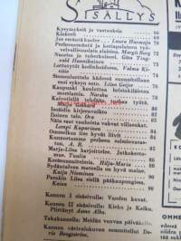 Kotiliesi 1943 nr 3, helmikuu Kansikuvan sommitellut Doris Bengström, Vuoden kuvat, Kinkerit, Jos perheenemäntä kuolee. Kinkerit.