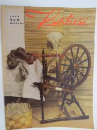 Kotiliesi 1943 nr 2, tammikuu  Kansikuvan sommitellut Doris Bengström; aiheena rukki.  Miten yhteiskunta tukee monilapsisia perheitä?