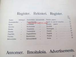 Ilmoitustaksa 1915 Suomen sähkösanomatoimiston ilmoitusosasto - Annonstaxa - Finska telegram byrions annonsafdelning