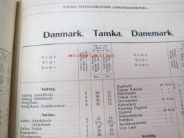 Ilmoitustaksa 1915 Suomen sähkösanomatoimiston ilmoitusosasto - Annonstaxa - Finska telegram byrions annonsafdelning