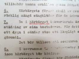 Åbo Is. Central Byrå IV -Turun Ilmasuojelukeskuksen käskyjä 4kpl ajalta 6.6.-18.6.1944, salaiseksi leimattuja, koskevat sen toimintaa, ruotsinkielisiä