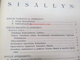 Taideteollisuuskeskuskoulu - Ohjelma