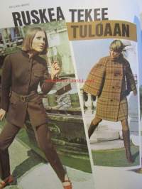 Me naiset 1967 nr 32 -mm. Riikinkukko Chelseasta Timothy Whildborne, Leirintäteatterissa on puku vapaa, Saapasjalkatyttö Nancy Sinatra, Haarlemin ihmeparantaja