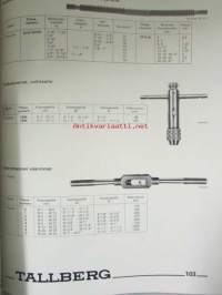 Tallberg työkaluluettelo - 100 vuotta työkaluja ammattimieheltä ammattimiehelle 1880-1980