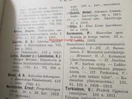 Helsingin kaupungin kirjasto suomalaiset kirjat lisäluettelo nr 1 1912