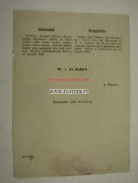 Kuulutus; talokas Simo Soininen Jaakkimwaaran Pitäjän Pajusyrjän kylästä .. 1882 -asiakirja