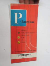 P-kartan Göteborg 1960-1961 / Skandinaviska Enskilda Banken / KAK -kartta