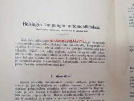 Automobiilitaksa Helsinki 1924