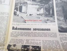 Rakennusviesti 1969 numerot 1,2,3,5,8,10 6 kpl lehtiä, monipuolisesti tuon ajan rakentamisesta