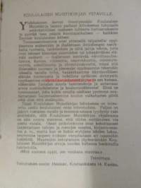Koululaisen muistikirja 1921-1922