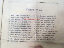 Oripään Urheilijain Piirikunnalliset Hiihtokilpailut 14.2.1948 - illalla tanssit Suojalassa