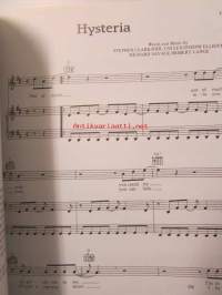 Def Leppard Hysteria - Sisältää 42 x 30 julisteen nuotti- ja sanoituskirja, Katso kuvista tarkempi sisältö