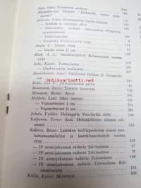 Kansa Taisteli 1959 nr 11-12, sis. mm. seur. artikkelit; Valo Nihtilä - Viivytystaistelut Kannaksella 1939, Urho Arhosuo - Vastaisku Vammeljoella 1939, A.L. Blick