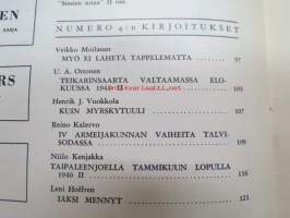 Kansa Taisteli 1959 nr 4, sis. mm. seur. artikkelit; Veikko Moilanen - Myö ei lähetä tappelematta, U.A. Ottonen - Teikarinsaarta valtaamassa elokuussa 1941 II,