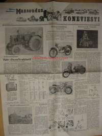 Maaseudun Koneviesti 1954 / 20, sis. mm. seur. artikkelit / kuvat / mainokset; Fahr-dieseltraktorit, Maaöljyn tarina, Kynnön maailmanmestaruus,