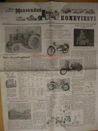 Maaseudun Koneviesti 1954 / 20, sis. mm. seur. artikkelit / kuvat / mainokset; Fahr-dieseltraktorit, Maaöljyn tarina, Kynnön maailmanmestaruus,