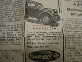 Maaseudun Koneviesti 1954 / 22 sis mm.Oiver m OC-3 telaketjutraktori.Moottoripyöräilijämme varalle Puch scootteri RL125,mp 175 SV ja 175 SVS ja 250