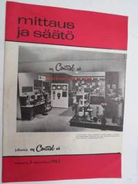 Mittaus ja säätö 1962 nr 3 - Oy Control Ab asiakaslehti, sis. mm. artikkelit; Digitaalinen taajuudenmittaus ja sen sovellutukset, pNa-mittaus - teoriaa ja