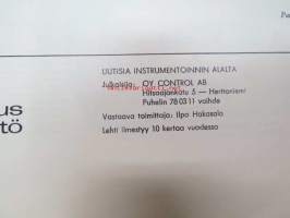Mittaus ja säätö 1962 nr 3 - Oy Control Ab asiakaslehti, sis. mm. artikkelit; Digitaalinen taajuudenmittaus ja sen sovellutukset, pNa-mittaus - teoriaa ja