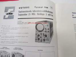 Mittaus ja säätö 1963 nr 1 - Oy Control Ab asiakaslehti, sis. mm. artikkelit; ElectriK Tel-O-Set, Perkin Elmer infrarödspektrofotometrar / spektrofotometrit,