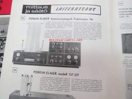 Mittaus ja säätö 1963 nr 1 - Oy Control Ab asiakaslehti, sis. mm. artikkelit; ElectriK Tel-O-Set, Perkin Elmer infrarödspektrofotometrar / spektrofotometrit,