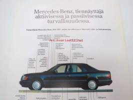 Mercedes-Benzin turvallisuus ei perustu mielikuviin, vaan mitattaviin tosiasioihin -myyntiesite