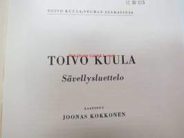 Toivo Kuula - Sävellysluettelo