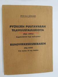 Pyöreän puutavaran tilavuustaulukoita (Engl. mitta) Kappalemäärästä Engl. kuutiojaloiksi - Rundvirkeskuberaren (Eng. mått) Från stycken till eng. kubikfot