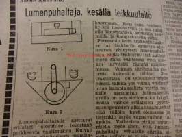 Maaseudun Koneviesti 1955 / 4/III helmikuu II.sis mm TraktoriesittelySulzer nelipyörävetoinen traktori.Moottoripyöräilijän palsta,Excelsior-Victoria.Koneita