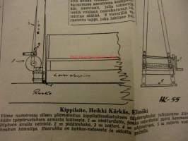 Maaseudun Koneviesti 1955 / 4/III helmikuu II.sis mm TraktoriesittelySulzer nelipyörävetoinen traktori.Moottoripyöräilijän palsta,Excelsior-Victoria.Koneita