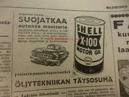 Maaseudun Koneviesti 1954 / 15 /II elokuu I.sis mm.ymTraktoriesittelymme,Steyr - Diesel, 180 a/30 hv.Itäisen Hämeenmaataous- ja