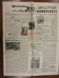 Maaseudun Koneviesti 1954 / 8 huhtikuu II, sis. mm. seur. artikkelit / kuvat / mainokset; Fordson Major Diesel, Automaattinen turvevarastopesä, Kuinka pitkä on