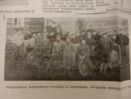 Maaseudun Koneviesti 1954 / 8 huhtikuu II, sis. mm. seur. artikkelit / kuvat / mainokset; Fordson Major Diesel, Automaattinen turvevarastopesä, Kuinka pitkä on