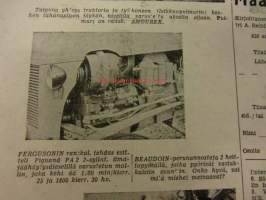 Maaseudun Koneviesti 1954 / 7,huhtikuu I sis. mm. seur. artikkelit / kuvat / mainokset; Lanz-Alldog, Radiokurssi II, Tietoja eräistä pyörätraktoreista, ym.