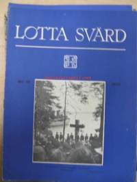 Lotta-Svärd 1943 nr 18 (ajatuksia lottakurista, lotta sosiaalisessa huoltotyössä, talkootyö, kaulukset valkoisiksi ym)