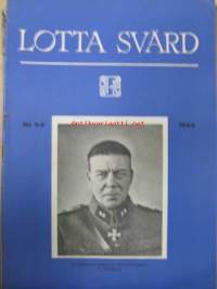 Lotta-Svärd 1944 nr 5-6 (Minna Canth, hiihto- ja virkistyskurssit, Schwester Ruth, kansanapu, sukkien korjaus ym)