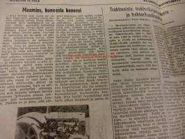 Maaseudun Koneviesti 1954 / 12 kesäkuu II, sis. mm. Traktoriesittely,Ferguson Diesel.Parannettu moottoripyörä - mutta neljän pyöränpäällä !.Mikä on