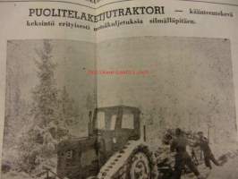 Maaseudun Koneviesti 1954 / 6,maaliskuu II sis. mm. seur. artikkelit / kuvat / mainokset; Volvon 25.000:nnes traktori, Magneetto tarkastelun kohteena,