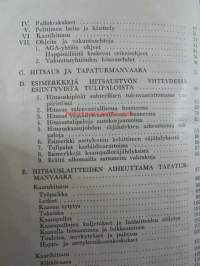 Hitsauksen aiheuttama palon- ja tapaturmanvaara - Kauppa- ja teollisuusministeriön ammattikasvatusosaston tarkastama ja hyväksymä oppikirja