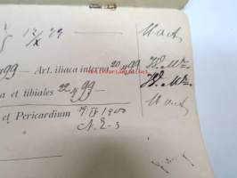 Albin Mikael Skogström / Keisarillinen Aleksanterin-Yliopisto -lääketieteen opintoihin liittyvä anatomian osa-alueitten suoritusvihko?