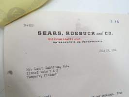 Seas 2.00 Dollar Merchandise Coupon 1962 -etukuponki postimyyntiluetteloasiakkaille, lähetetty Suomeen