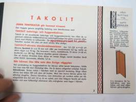 Denna byggnad isoleras och inredes med TAKO-byggnadsmaterial Takolit, Tako byggnadspapp, Tako tapet, Tako spänpapp, Tako spännpapper, Tako färgade spänpapper,