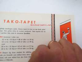 Denna byggnad isoleras och inredes med TAKO-byggnadsmaterial Takolit, Tako byggnadspapp, Tako tapet, Tako spänpapp, Tako spännpapper, Tako färgade spänpapper,