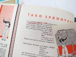 Denna byggnad isoleras och inredes med TAKO-byggnadsmaterial Takolit, Tako byggnadspapp, Tako tapet, Tako spänpapp, Tako spännpapper, Tako färgade spänpapper,