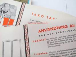Denna byggnad isoleras och inredes med TAKO-byggnadsmaterial Takolit, Tako byggnadspapp, Tako tapet, Tako spänpapp, Tako spännpapper, Tako färgade spänpapper,