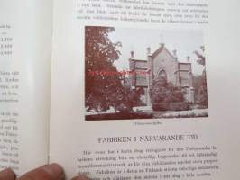 Finlayson &amp; Co Aktiebolaget Tammerfors, Finland, Bomullsmanufakturverk Grundat 1820 -tehtaan historiaa ja nykypäivää (vuonna 1920), ruotsinkielinen