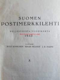 Suomen postimerkkilehti sidottu vuosikerta 1933-37 -annual volumes