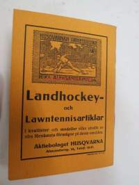 Landhockey (maahockey) regler och råd sammanstallda af Erik von Frenckell