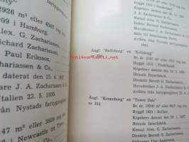 Zachariassen 100 år - Från orgelbyggeri och sjöfart till träförädling- och metallindustri - Zachariassen-bolagen 100 år -innehåller Fartygsregister + lista