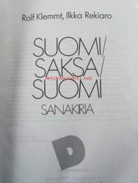 Suomi-Saksa-Suomi sanakirja